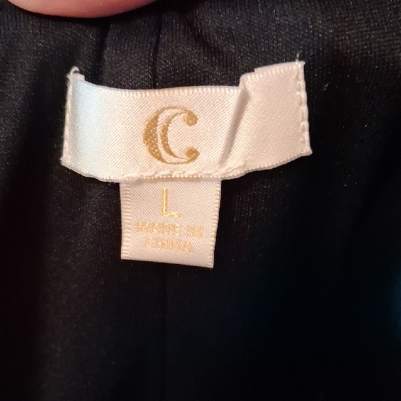 C Brand Black Fabric with Gold Label - Picture 2 of 5